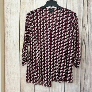 Alfani Geometric V-Neck Women’s tops size Large